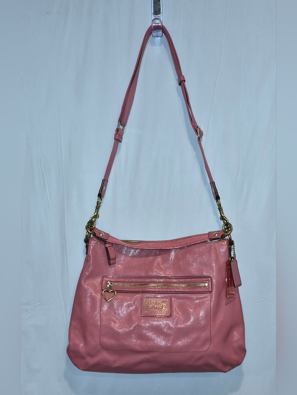 Coach Poppy Daisy Liquid Gloss Converible Hobo Bag